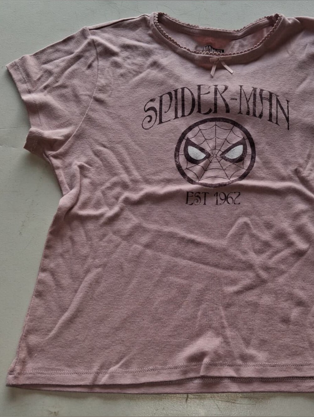 Marvel Spider-Man Tee in Dusty Rose